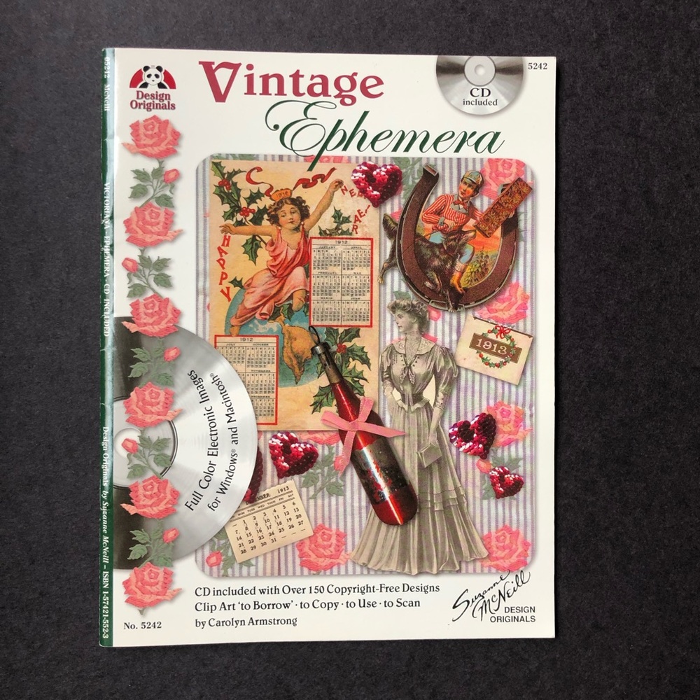 Vintage Ephemera clip art with CD-ROM! Like new!!